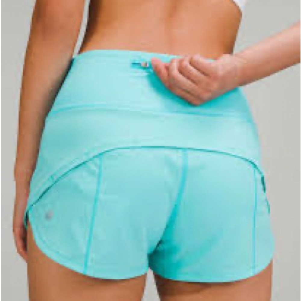 Women's teal speed up 2.5 shorts